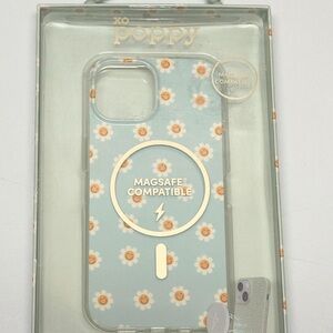 Poppy Daisy iPhone 13/14/15 Smiley Face MagSafe Case